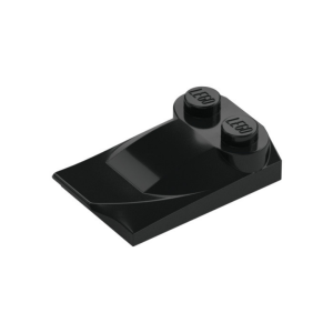LEGO 47456 Slope 2 x 3 x 0.7 Curved with Wing (Black)