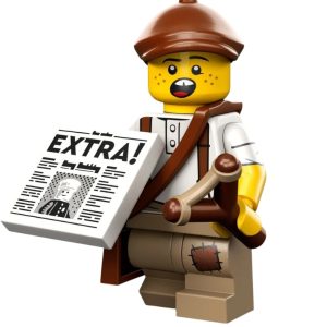 LEGO 71037 Collectible Minifigures Seri 24 Newspaper Kid