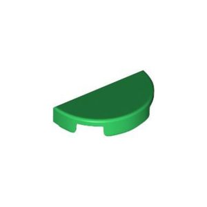 LEGO 1748 Tile Round 1 x 2 Half Circle (Green)