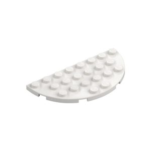 LEGO 22888 Plate 4 x 8 Round Half Circle (White)