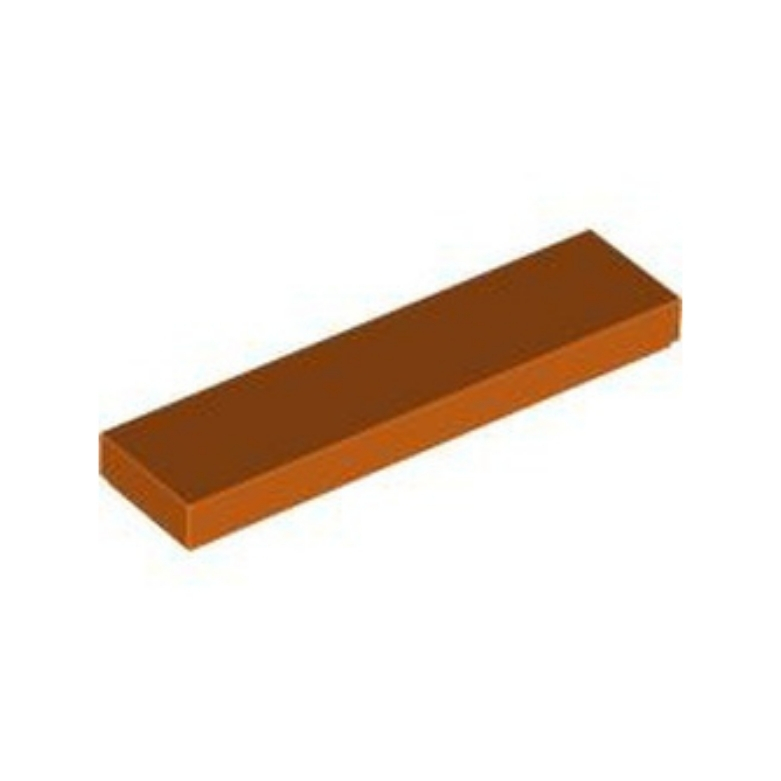 LEGO 2431 Tile 1 x 4 (Reddish Orange)