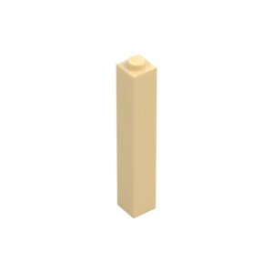 LEGO 2453 Brick 1 x 1 x 5 with Solid Stud (Tan) (2.El)