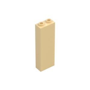 LEGO 2454 Brick 1 x 2 x 5 with Hollow Studs (Tan) (2.El)