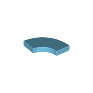 LEGO 27925 Tile 2 x 2 Curved, Macaroni (Medium Azure)