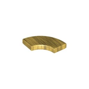 LEGO 27925 Tile 2 x 2 Curved, Macaroni (Pearl Gold)