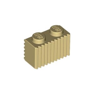 LEGO 2877 Brick 1 x 2 with Grille (Tan)