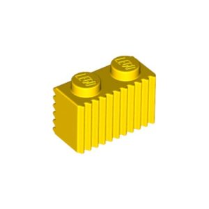 LEGO 2877 Brick 1 x 2 with Grille (Yellow)
