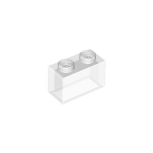 LEGO 3004 Brick 1 x 2 (Transparent Clear)