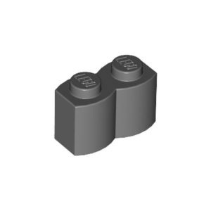 LEGO 30136 Brick 1 x 2 Log (Dark Bluish Gray)