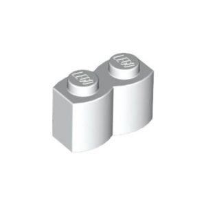 LEGO 30136 Brick 1 x 2 Log (White)
