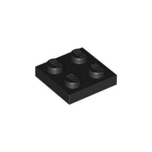 LEGO 3022 Plate 2 x 2 (Black)