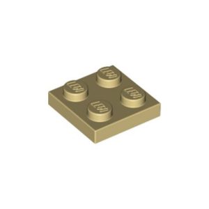 LEGO 3022 Plate 2 x 2 (Tan)