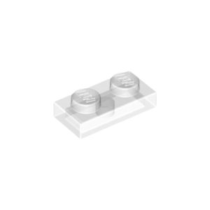 LEGO 3023 Plate 1 x 2 (Transparent Clear)