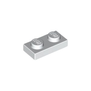 LEGO 3023 Plate 1 x 2 (White)