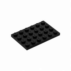 LEGO 30322  Plate 4 x 6 (Black)
