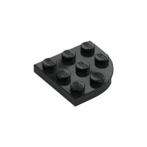 LEGO 30357 Plate Round Corner 3 x 3 (Black)