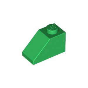 LEGO 3040 Slope 1 x 2 With Bottom Pin (45°) (Green)
