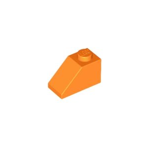 LEGO 3040 Slope 1 x 2 With Bottom Pin (45°) (Orange)