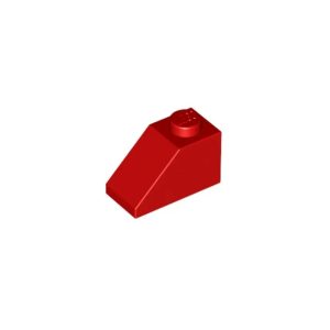 LEGO 3040 Slope 1 x 2 With Bottom Pin (45°) (Red)