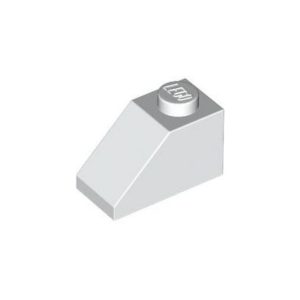 LEGO 3040 Slope 1 x 2 With Bottom Pin (45°) (White)