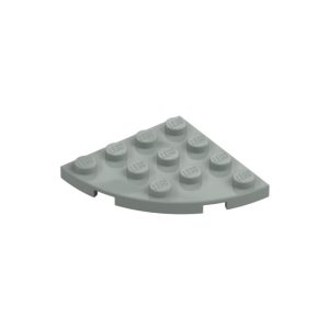 LEGO 30565 Plate Round Corner 4 x 4 (Light Bluish Gray)