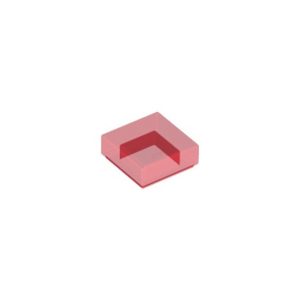 LEGO 3070 Tile 1 x 1 (Transparent Red)