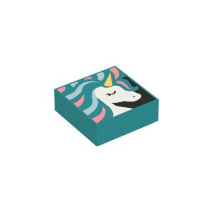 LEGO 3070bpr0195 Tile 1 x 1 with Unicorn Painting Print