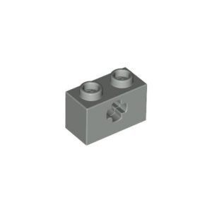 LEGO 32064 Technic Brick 1 x 2 with Axle Hole Type 1 [+ Opening] and Bottom Pin  (Dark Bulish Grey)