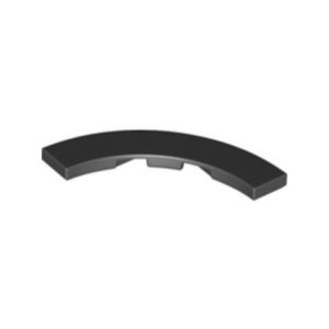 LEGO 3477 Tile 4 x 4 Curved, Macaroni (Black)