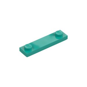 LEGO 41740 Plate Special 1 x 4 with 2 Studs with Groove New Underside (Dark Turquoise)