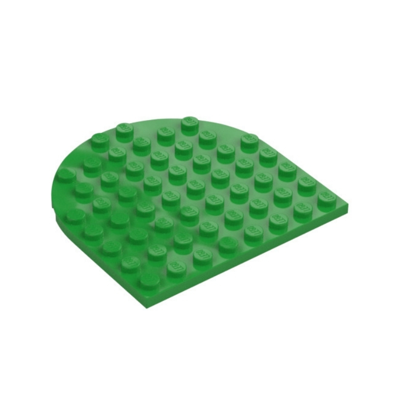 LEGO 41948 Plate 8 x 8 Round Half Circle (Green)