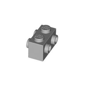 LEGO 52107 Brick Special 1 x 2 with Studs on 2 Sides (Light Grey)