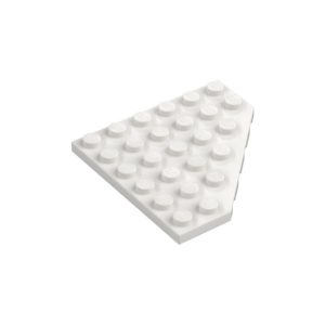 LEGO 6106 Wedge Plate 6 x 6 Cut Corner (White)