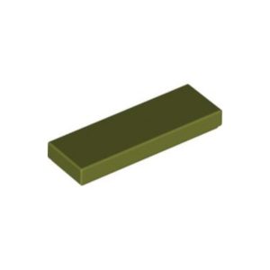 LEGO 63864 Tile 1 x 3 (Olive Green)