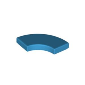 LEGO 7836 Tile 2 x 2 Curved Corner (Dark Azure)