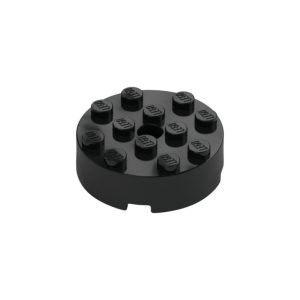 LEGO 87081Brick Round 4 x 4 Centre Hole (Black)