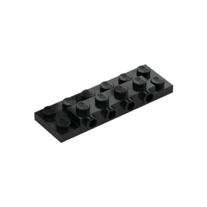 LEGO 87609 Plate Special 2 x 6 x 2/3 with 4 Studs on Side 1 Support Wall on Bottom (Black)