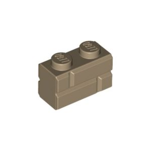 LEGO 98283 Brick 1 x 2 with Embossed Bricks (Dark Tan)