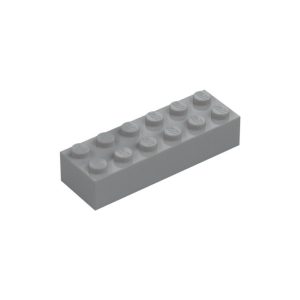 LEGO 2456 Brick 2 x 6 (Light Bluish Gray)