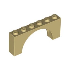 LEGO 15254 Brick Arch 1 x 6 x 2 (Tan)
