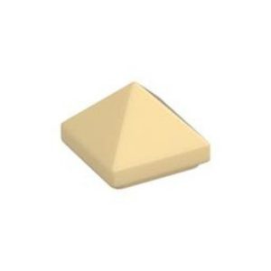 LEGO 22388 Slope 45° 1 x 1 x 2/3 Quadruple Convex Pyramid (Tan)