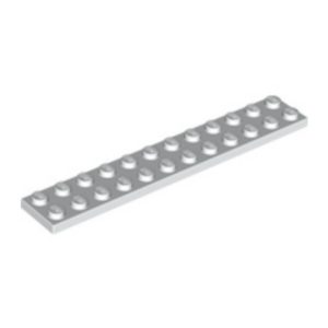 LEGO 2445 Plate 2 x 12 (White)