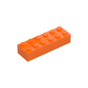 LEGO 2456 Brick 2 x 6 (Orange)