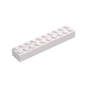 LEGO 3006 Brick 2 x 10 (White)