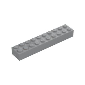 LEGO 3006 Brick 2 x 10 (Light Bluish Gray)