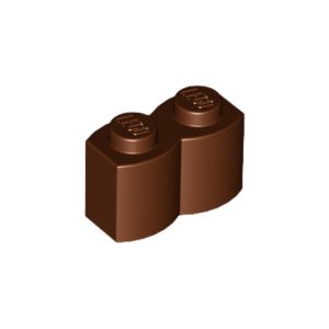 LEGO 30136 Brick Special 1 x 2 Palisade aka Log (Reddish Brown)