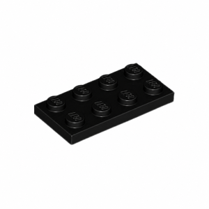 LEGO 3020 Plate 2 x 4 (Black)