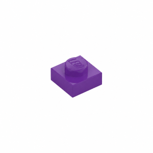 LEGO 3024 Plate 1 x 1 (Purple)