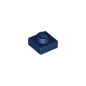 LEGO 3024 Plate 1 x 1 (Dark Blue)