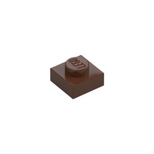 LEGO 3024 Plate 1 x 1 (Brown)